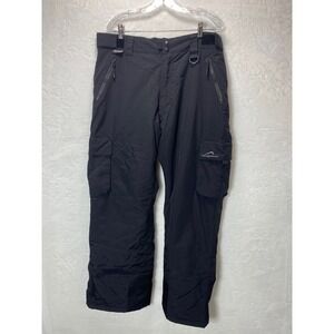 Mens XL Black Polar‎ Edge Ski Snowboard Pants Water Resistant Windproof